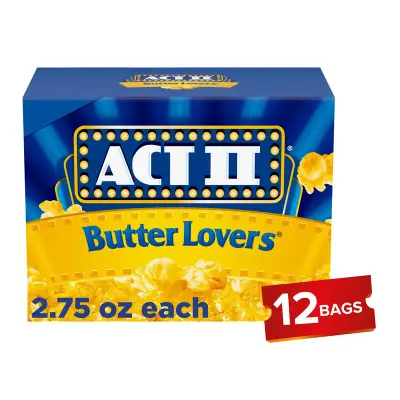 Act II Butter Lovers Microwave Popcorn