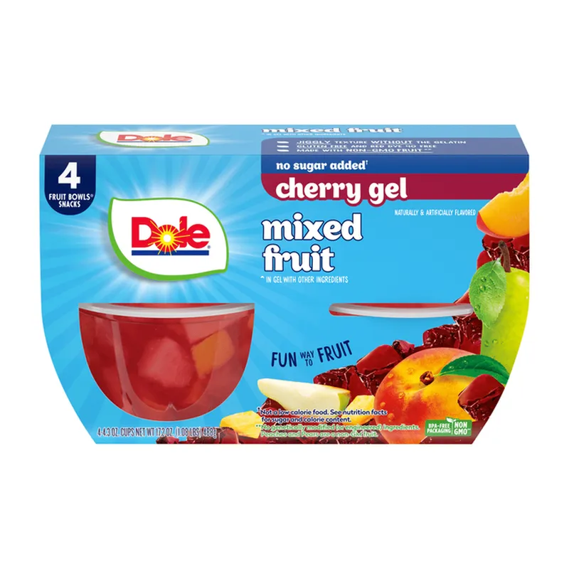 Dole Fruit Bowls 4-pack – Cherry Mixed Fruit