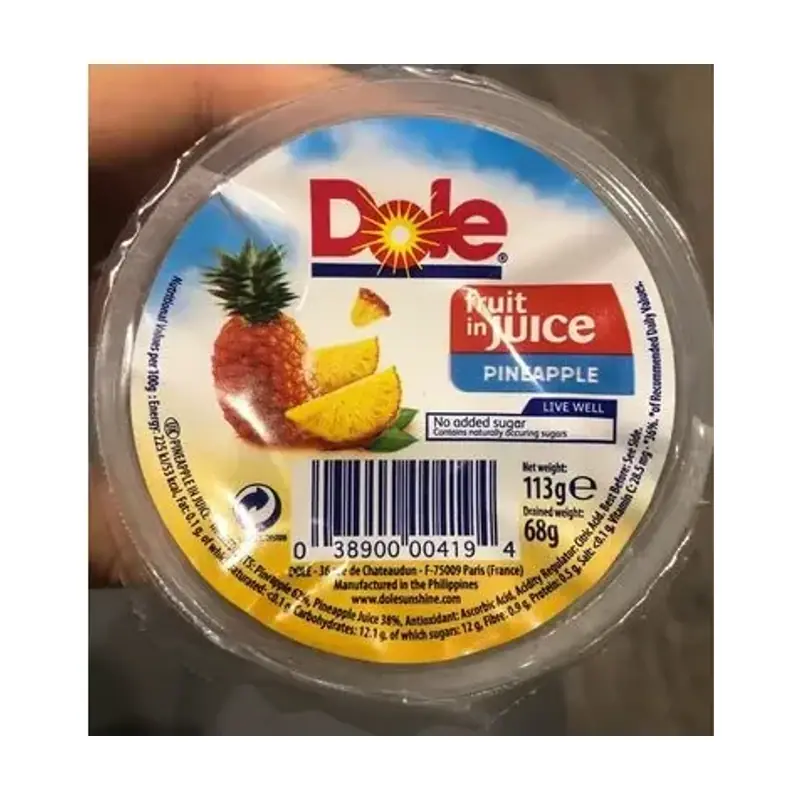 Dole Fruit Bowls 4-pack – Pineapple Tidbits
