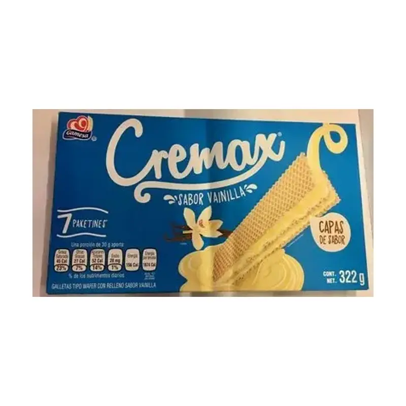 Gamesa Cremax Wafers Vanilla