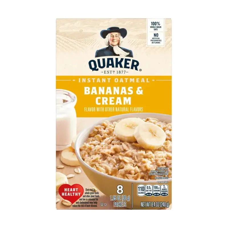 Quaker Instant Oatmeal Bananas & Cream