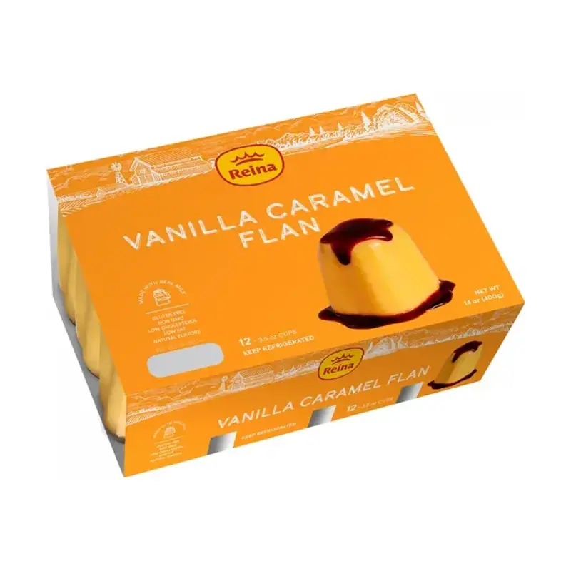 Reina Vanilla Caramel Flan – Family pack